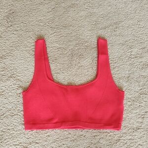 Jason Wu Coral Pink Knit Crop Tank